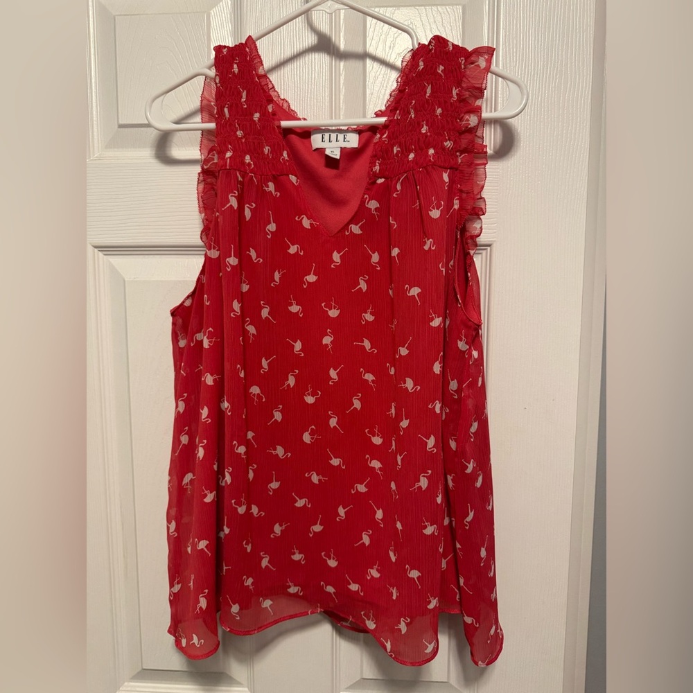 Pink Flamingo Tank Blouse